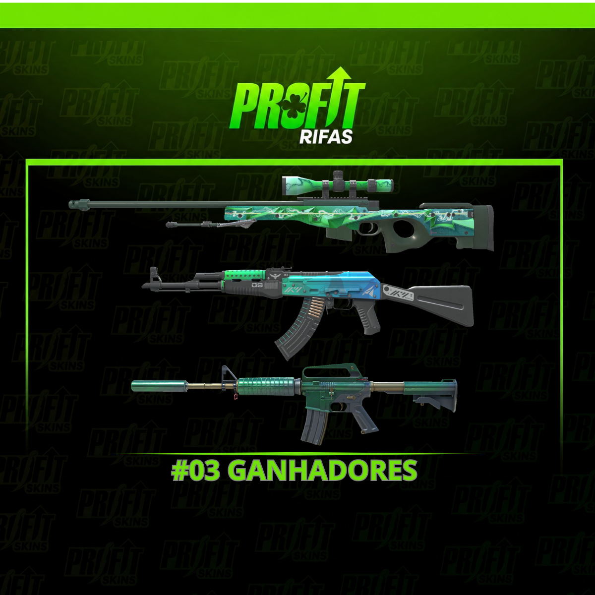 #03 GANHADORES | RIFINHA GREEN 💚